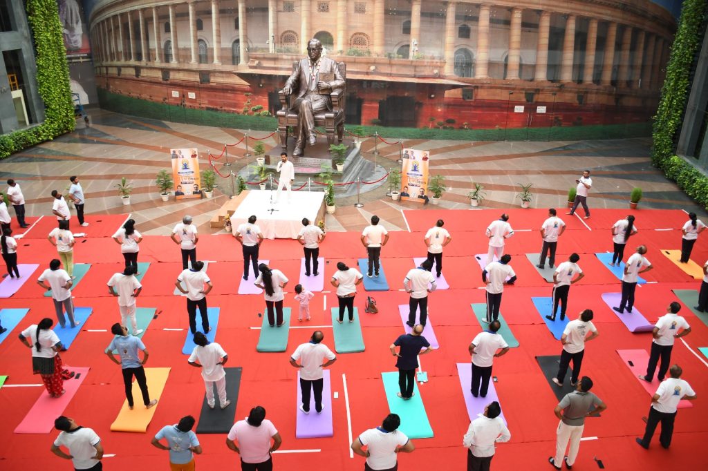 Dr. Ambedkar Foundation Celebrates 9th International Yoga Day led by Shri Vikas Trivedi, Director, DAF