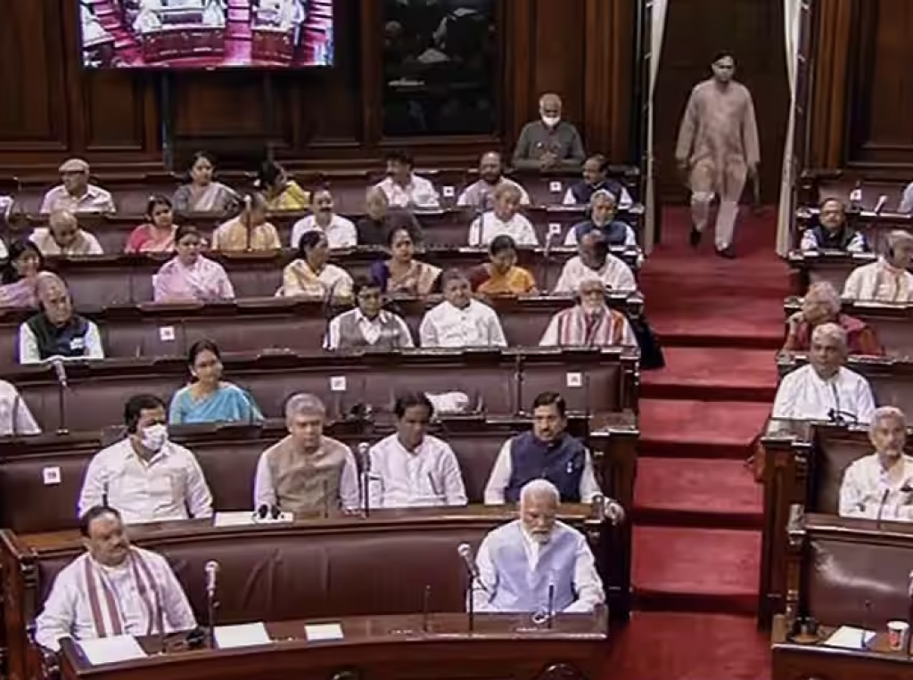 Delhi services bill is approved by the Rajya Sabha. 102 votes against, 131 in favour