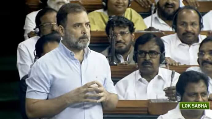 Rahul Gandhi's attack on the Modi administration as "traitors" and "murdered India in Manipur"