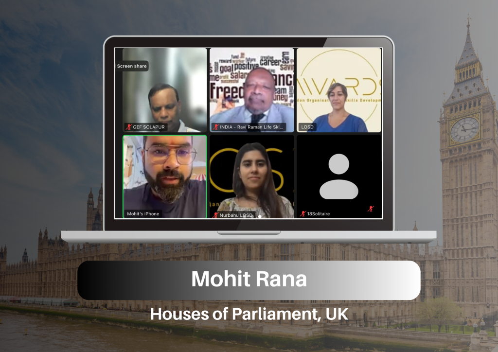 Dr. Mohit Rana Honored with LOSD Excellence Award 2025 at UK Parliament