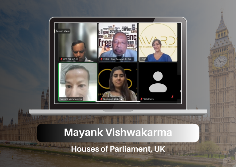 Mayank Vishwakarma Honored with LOSD Excellence Award 2025 at UK Parliament