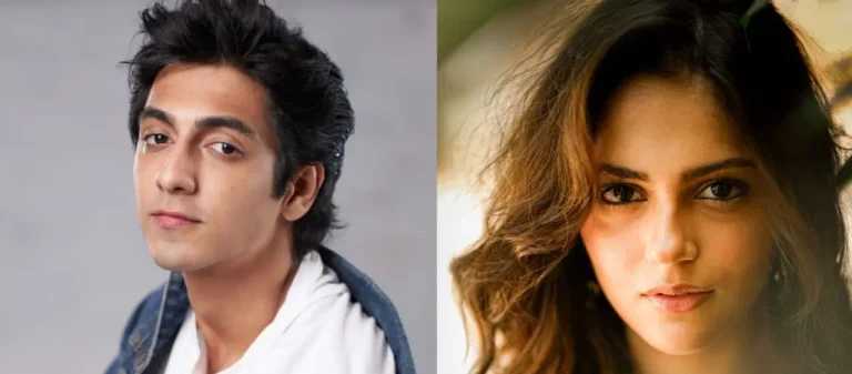 Poster of Saiyaara movie showing lead actors Ahaan Panday and Aneet Padda with the title logo, release date 18 July 2025, and tagline “Breaking records with songs and trailer.”